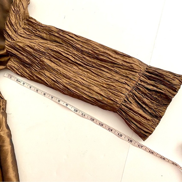 SERAFINA Premium Apparel Bronze Longline Blazer Jacket Dressy Women Plus Size 14 - Picture 17 of 17